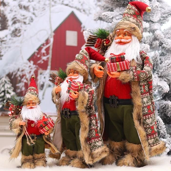 Noel Baba Bebek 60cm Noel Bebek Yeni Yıl 2023 Hediye Merry Christmas Süslemeleri Ev Süsler için Natal Navidad 2023
