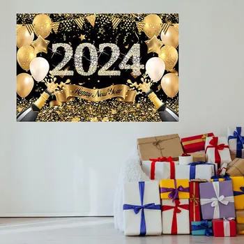 Yeni Yıl Arifesi Parti Malzemeleri 2024 Yeni Yıl Süslemeleri 60 * 40 