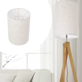 Masa lambası zemin lambası abajur Modern keten Lamba gölge yıkanabilir lamba gölge