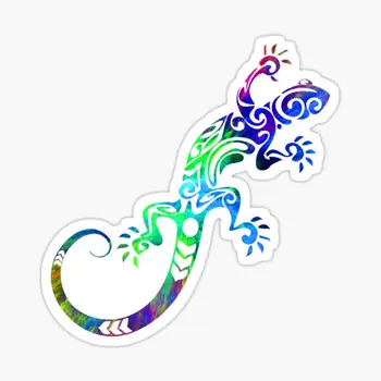 Renkli Kertenkele Sürüngen Gecko Araba Oto 5 ADET Araba Çıkartmaları Dekor için Çocuk Ev Pencere Komik Sanat Bagaj Duvar Baskı Tampon