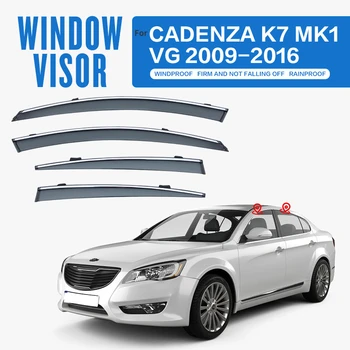 Pencere Siperliği KİA Cadenza için K7 MK1 / VG 2009-2016 Aksesuarları Rüzgar Deflector Siperliği Yağmur Koruma Kapı Siperliği Havalandırma Tonları Ventvisor