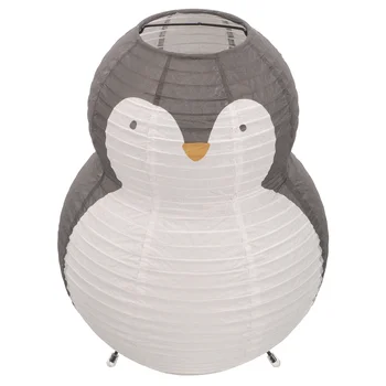 Katlanır DIY el yapımı parti kağıt fener avize gölge penguen ışık asılı abajur şapkası fenerler masa katlanabilir abajur