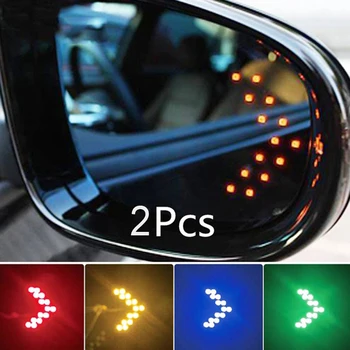2 adet Araba LED ışıkları Dikiz Aynası Ok panel aydınlatma araba ürünleri Ayna Huawei P30 Pro Lite iPhone 7 8 Artı GPS Navigati