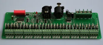 30 kanal (10 grup) kolay dmx512 çözücü, DC9 - 24V giriş; sabit voltaj PWM çıkışı