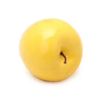 Elma parlak sarı renk mutfak sahte D için gerçekçi yapay meyve