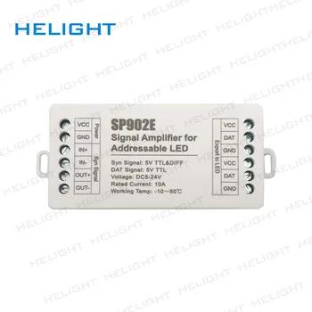 SP902E SPI sinyal amplifikatörü Tekrarlayıcı WS2812 WS2811 WS2813 RGB Adreslenebilir IC LED Piksel Şerit Programlanabilir Matris panel aydınlatma