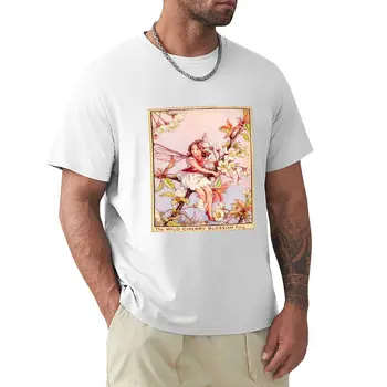 Cicely Mary Barker Vahşi Kiraz Çiçeği Peri T-Shirt yaz üst erkek hayvan baskı büyük boy t shirt erkekler için