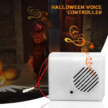 Cadılar bayramı Ses Sensörü Ses aktive Korkunç Sahne Cadılar Bayramı Dekorasyon Ses Sensörü Çığlık Hoparlör Perili Ev Korku Sahne