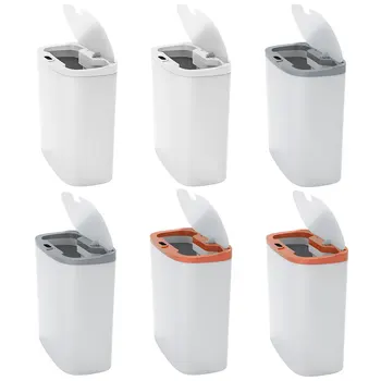 Otomatik tuvalet sensörü Çöp sepeti Büyük Kapasiteli Dar Dikiş Depolama Kovası kapaklı IPX5 Su Geçirmez Banyo Aksesuarları