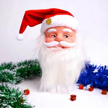 Elektrikli Müzikal Noel Baba Noel Süs Dans Şarkı Santa Sallayarak Şapka Noel Partisi Ev Dekorasyonu Yeni Yıl Hediye