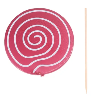 Lolipop Simülasyon Modeli Sevimli Gıda Tema Fotoğraf Sahne Fotoğraf Dekorasyon Çocuklar için (Gül Kırmızı)