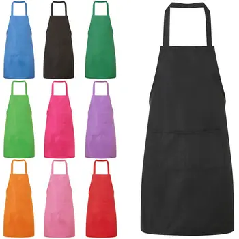 Ev Saf Renk Pişirme Mutfak Önlüğü Kadın Erkek Şef Garson Cafe Shop Kuaför Çiftler Önlük Özel Hediye Önlükler Düz Önlük
