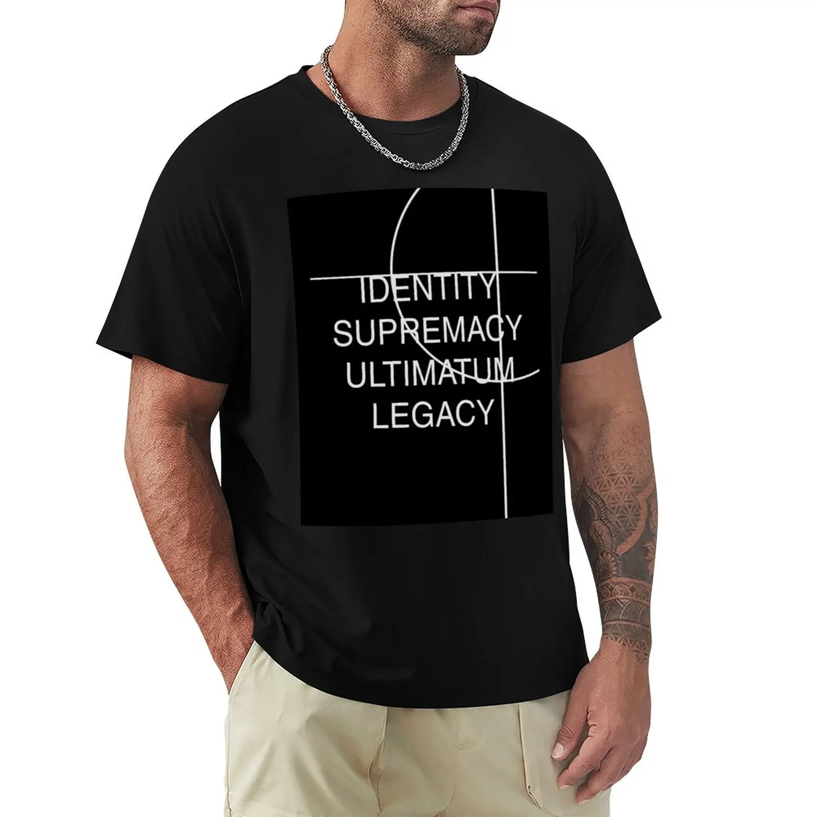 Kimlik, Üstünlük, Ültimatom T-Shirt grafikli tişört Büyük Boy t-shirt t shirt erkekler