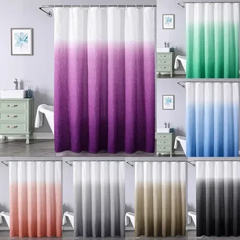 Yeni Kompozit köpük polyester duş perdesi su geçirmez ve küf geçirmez Banyo punch-ücretsiz bölüm perde duş perdesi