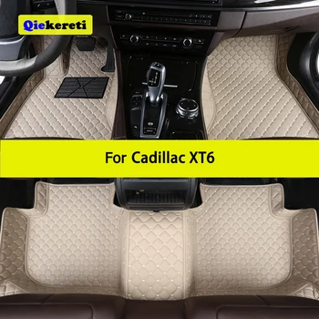 QIEKERETI İçin Özel Araba Paspaslar Cadillac XT6 2020-2023 Oto Halı Ayak Coche Aksesuar