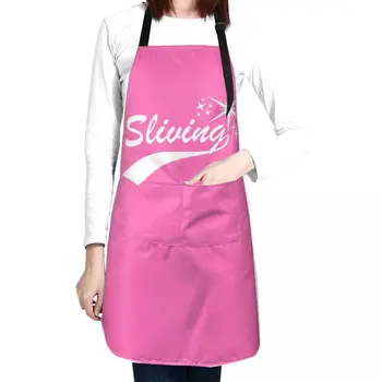 Sliving Yıldız-Beyaz Metin Önlük Barista Önlük Güzellik Önlük Mutfak Önlükleri Kadın