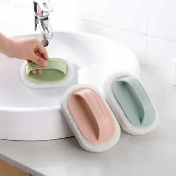 Sihirli Sünger Fırça Cam Duvar Temizleme Araçları Mutfak Temizleme Banyo Tuvalet Gadget Kolu Seramik Pencere Yuvası Temiz Fırça Baño