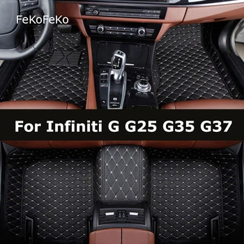 FeKoFeKo İçin Özel Araba Paspaslar Infiniti G G25 G35 G37 Oto Halılar Ayak Coche Aksesuarla
