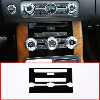 Siyah ABS Merkezi Kontrol CD Klima Paneli Land Rover Range Rover Sport 2012-2013 İçin Araba Aksesuarları