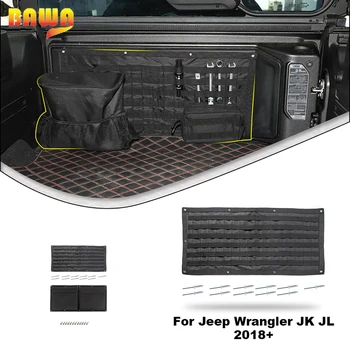 BAWA Kuyruk Kapı saklama çantası Jeep Wrangler TJ JK JL 1997-2023 Araba Gövde Stowing Tidying Kutusu Araç Kiti Organizatör Aksesuarları