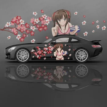 Lise DxD anime Murayama Render Araba Sticker koruyucu film Vinil Yan Grafik Aksesuarları Itache Araba çıkartma