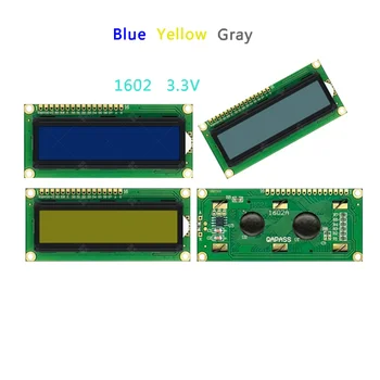 3.3 V 16 * 2 Karakter lcd ekran LCM 1602 16X2 162 Sarı/Gri/Mavi Renk HD44780 Sarı Blacklight Karakter 51 STM32 R3