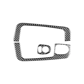 Pencere Anahtarı Kapağı Trim Sticker Pencere Anahtarı Kapağı Trim Fiat 500 2012-2015 İçin Yumuşak Karbon Fiber