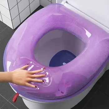 Su geçirmez Yumuşak Tuvalet klozet kapağı Yastık Yıkanabilir Closestool Mat Koltuk Bide Tuvalet Kapağı Ped tuvalet paspası Banyo Aksesuarları