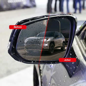 2 ADET Araba Su Geçirmez Anti Sis Filmi dikiz aynası şerit etiket Pencere şeffaf çıkartma Toyota RAV4 XA50 2019 Araba Aksesuarı