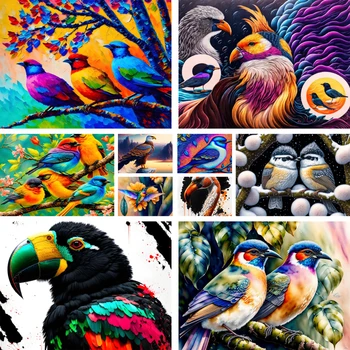 5D Elmas Boyama Kuş Kartal Parti Dekorasyon Elmas Sanat Araçları Ve Aksesuarları İmi Boyama Kişiselleştirilmiş Hediyeler 2023 YENİ