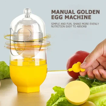 El Powered Altın Yumurta makinesi Içinde Mikser Mutfak Pişirme Gadget Taşınabilir yumurta pişiricisi Aracı Yumurta Karıştırıcı Shaker mutfak gereçleri