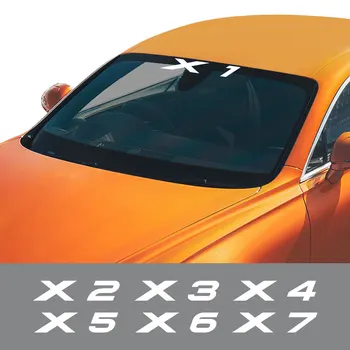 Araç ön camı Vinil Film Çıkartması Pencere Dekor Sticker Yarış Şekillendirici Aksesuarları BMW X1 X5 F15 E70 E53 G05 X3 X4 X2 X6 X7