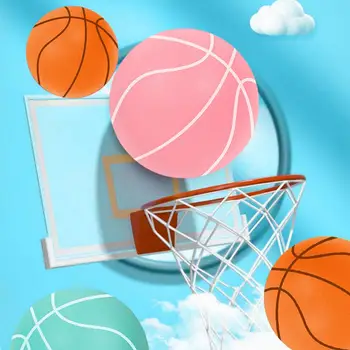 Çocuklar Sessiz Basketbol Basketbol Oyuncak Yüksek Ribaund Düşük Gürültü Sessiz Basketbol Kapalı Çocuklar için Top Sürme Eğitim Kaplanmamış Yüksek