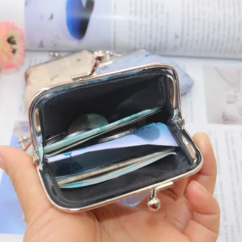 Hızlı Drop Shipping 9 * 7 cm Yaratıcı Mini bozuk para cüzdanı Cüzdan Küçük Cüzdan Çile el çantası çanta anahtarlığı Değişim Cüzdan Monedero