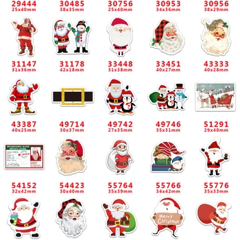 Ücretsiz Kargo DIY Noel Baba Zanaat Malzemeleri Barış Baskılı Düz Geri Düzlemsel Reçineler 10 Adet. DOKTOR29444