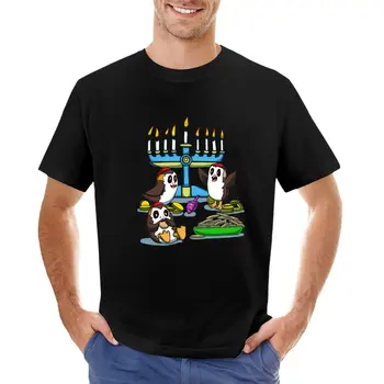 Hanuka Uzay Puffins T-Shirt ter yüce gümrük tasarım kendi meyve tezgah erkek t shirt