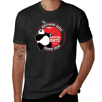 Yeni Panda-Her Şey Gider Dövüş sanatları Dojo-Ranma 1/2 T-Shirt erkek hayvan baskı gömlek t-shirt erkek giysileri erkekler için