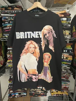 Britney Spears Kalın Kafa Vintage 2000'li Gömlek XL