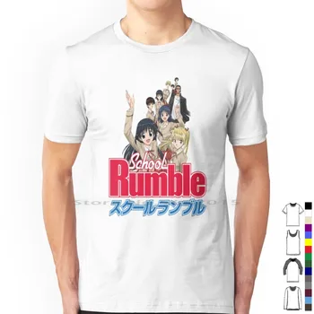 Okul Rumble T Shirt %100 % Pamuk Schoolrumble Okul Rumble Tenma Eri Mikoto Tsukamoto Yakumo Oji Kenji Komedi Romantizm Okul