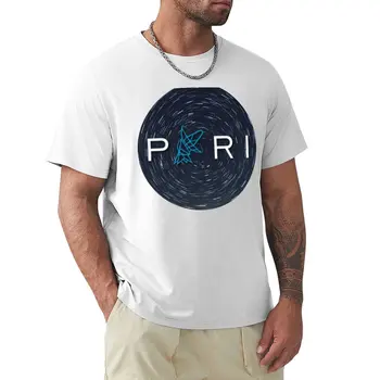 PARİ Logo Yıldız Yollar Polaris T-Shirt yaz giysileri vintage giyim erkek beyaz t shirt