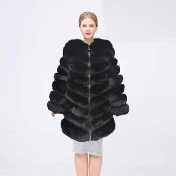 2020 Yeni kadın Kış Gerçek Tilki Kürk Yelek Gerçek Tilki Kürk Ceket Yüksek kalite Moda Kolsuz Fermuar Doğal Gerçek Kürk ceket