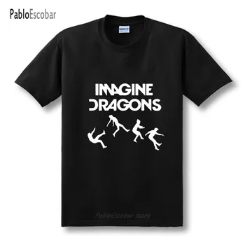 Yeni Imagine Dragons T Shirt Erkek Pamuk O Boyun Kısa Kollu Bayan tişört Tees Tops