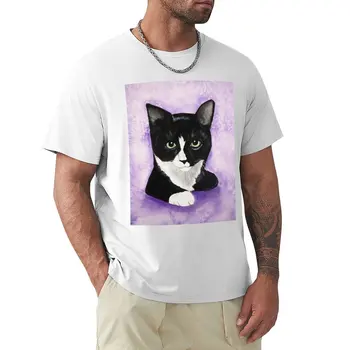 Gracie-Smokin Kedi T-Shirt büyük boy artı boyutu hippi giyim erkek t shirt grafik