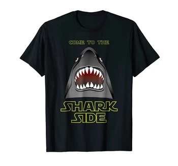 Köpekbalığı Tarafına gel Kan Isırığı Dişleri Sörf Okyanus Gömleği