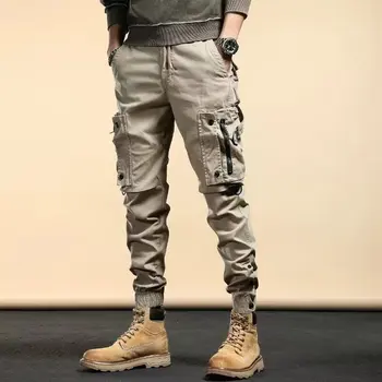 Harajuku Moda Techwear erkek Kargo Pantolon Hip Hop Punk Erkek Giyim Streetwear Joggers Yüksek Sokak Tatil günlük pantolon