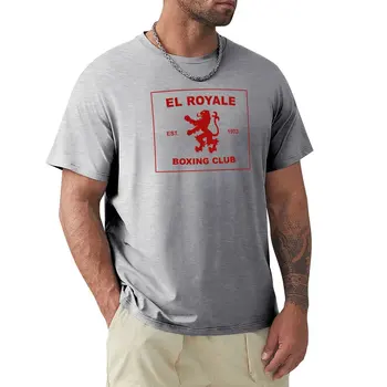 El Royale Boks Kulübü T-Shirt sevimli üstleri artı boyutu üstleri artı boyutu t shirt büyük boy t shirt erkek uzun boylu t shirt