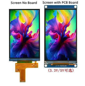 IPS 3.97 inç 33PIN / 40PIN HD TFT LCD Renkli Ekran ST7701S Denetleyici 480 * 800 SPI / 16Bit RGB Arayüzü 3.3 V 5V