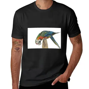 Yeni Gökkuşağı Amerika Papağanı T-Shirt yaz giysileri estetik elbise kazak özel t shirt tasarımcı t shirt erkek