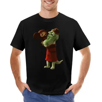 Cheburashka ve Gena Tişört kawaii giyim erkek giyim
