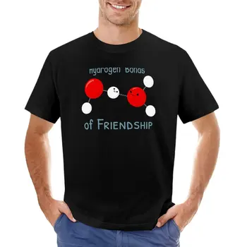Hidrojen Bağları Dostluk T-Shirt tees tops kawaii giyim erkek uzun kollu t shirt